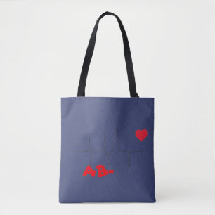 AB- Blood Group Type Negative Rhesus Tote Bag