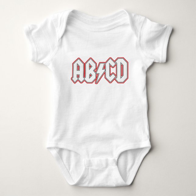 AB/CD BABY BODYSUIT (Front)