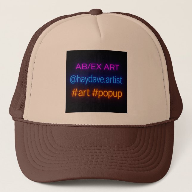 AB/EX Pop-Up Trucker Hat (Front)