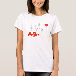AB- Funky Blood Type Heart Rate Top