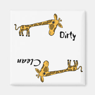 AB- Funny Giraffe Dishwasher Magnet