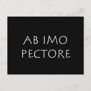 Ab imo pectore postcard