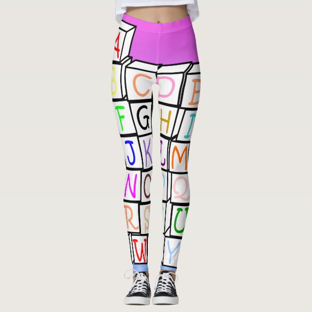 AB leggings/ Alphabet Leggings/ AB wear 2017 Leggings (Front)