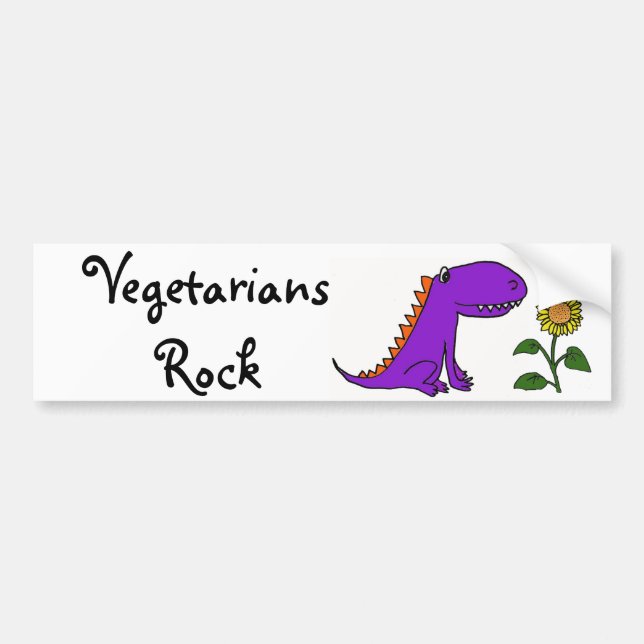 AB- Vegetarians Rock Dragon Bumper Sticker (Front)