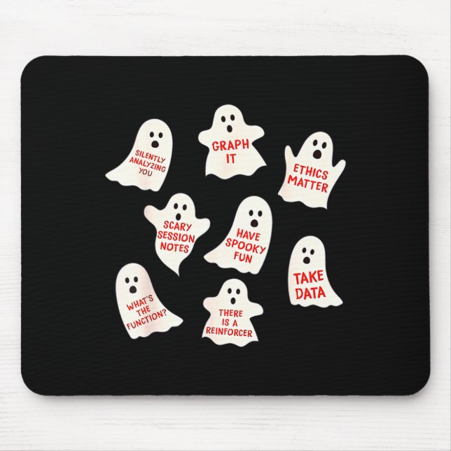 Aba Halloween Behavior Fall Applied Behavior Ysis  Mouse Mat (Front)