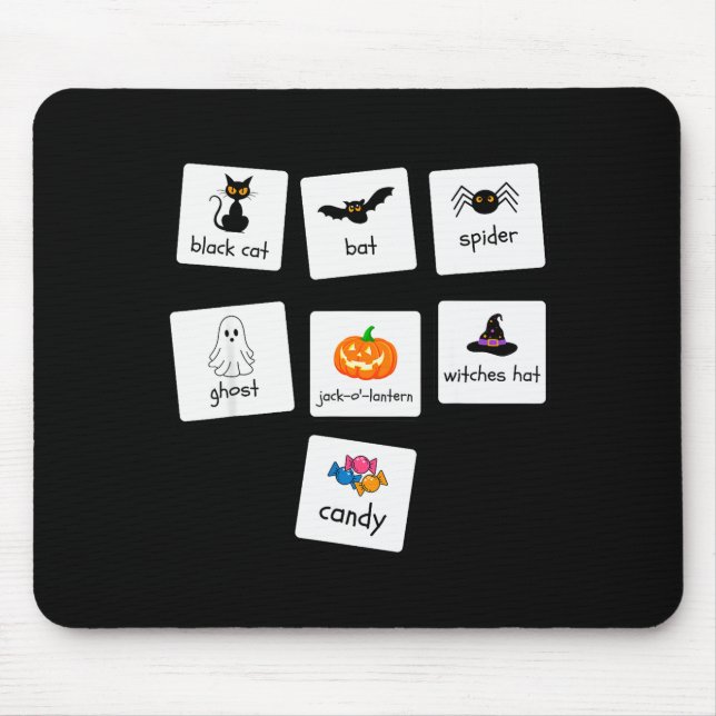 Aba Halloween Special Education Teacher Behaviour  Mouse Mat (Front)