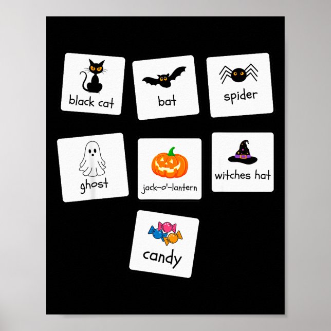 Aba Halloween Special Education Teacher Behaviour  Poster (Front)
