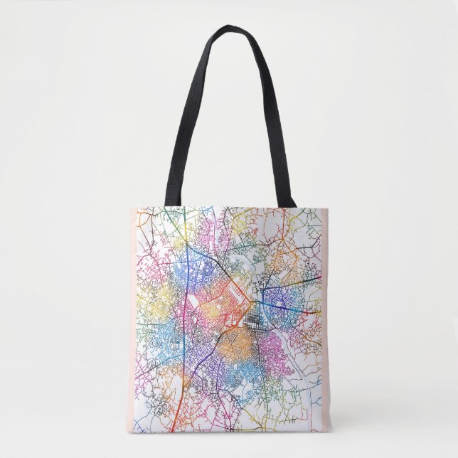 Aba Nigeria City Map Tote Bag (Front)