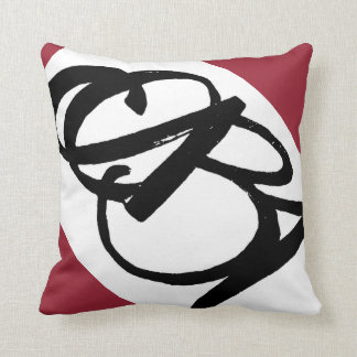 ABA® Pillow (black on white w/red)