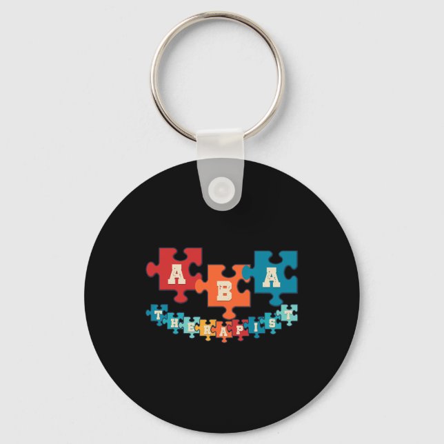 Aba Therapist Applied Behaviour Analysis Behaviour Key Ring (Front)