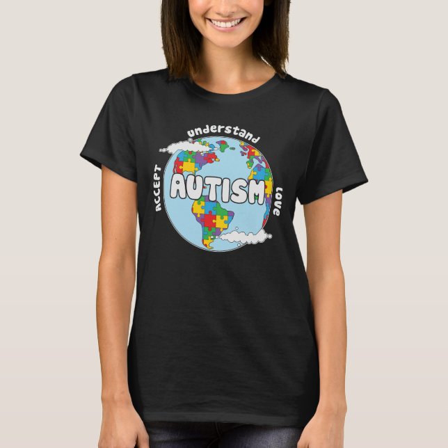 ABA Therapist, Autism Awareness, ADHD T-Shirt (Front)