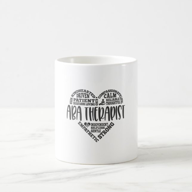 ABA therapist, behaviour analyst Coffee Mug (Center)