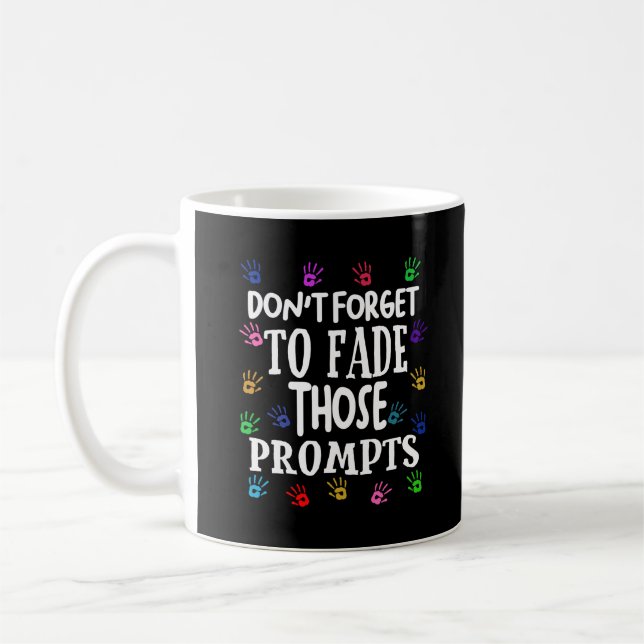 ABA Therapist Behaviour Analyst Prompts Coffee Mug (Left)