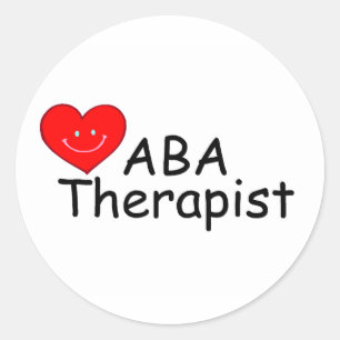 ABA Therapist (Heart) Classic Round Sticker