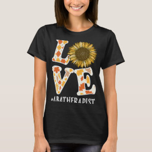 ABA Therapist Love Autumn Fall Sunflower Appreciat T-Shirt