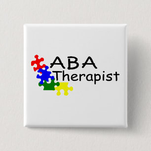 ABA Therapist (PP) 15 Cm Square Badge
