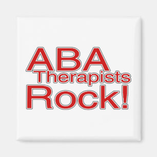 ABA Therapist Rock Magnet
