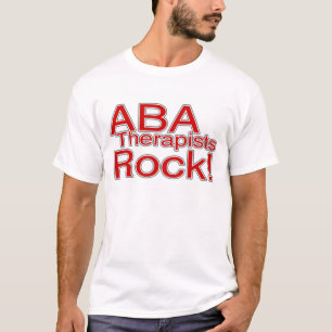 ABA Therapists Rock (Red) T-Shirt