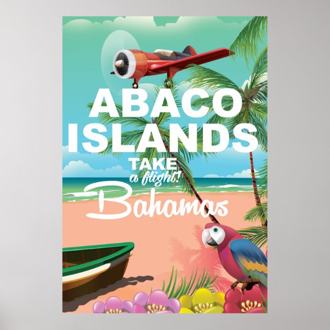 Abaco Islands beach  vacation poster (Front)