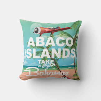 Abaco Islands vacation poster Cushion