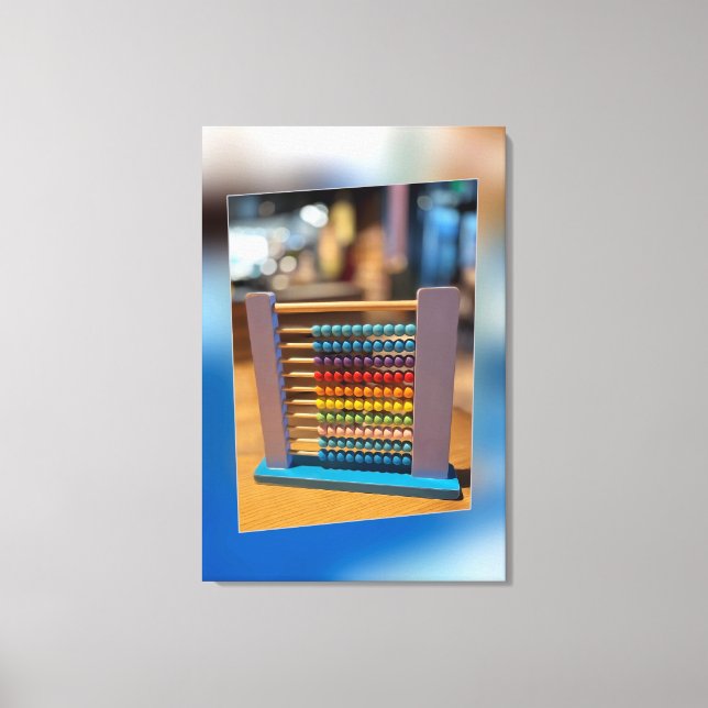 Abacus first computer canvas print (Front)