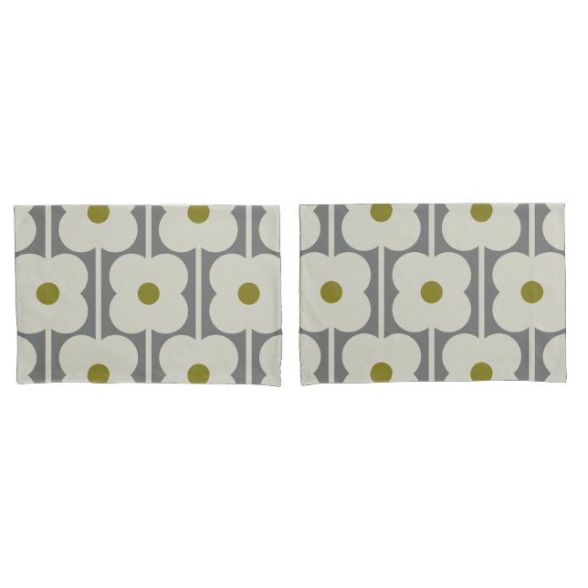 Abacus Flower and small stem pattern Pillowcase (Front-Set)