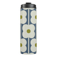 Abacus Flower Lined Eyelet White and Blue