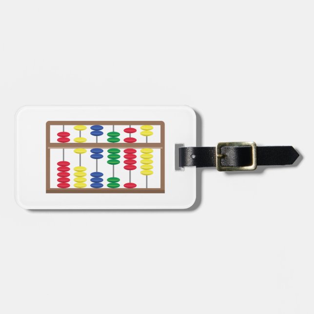 Abacus Luggage Tag (Front Horizontal)