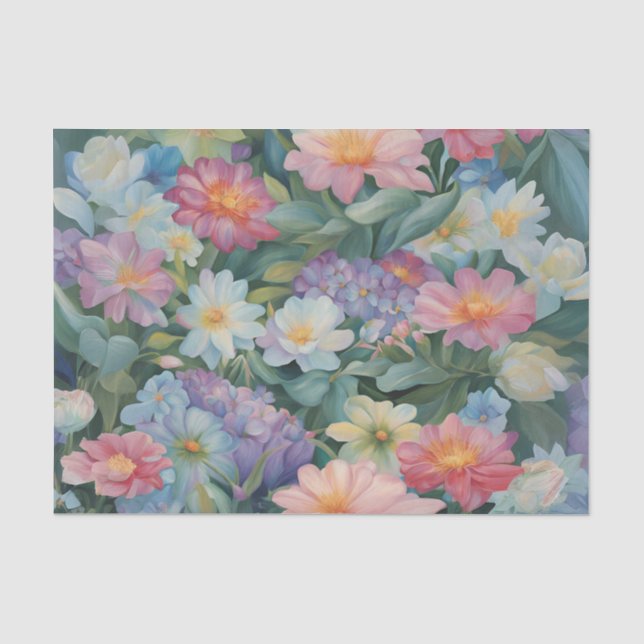 Abalone and Coral Decoupage Tissue Paper (Front)