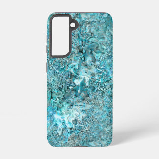 Abalone Pāua Shell Aqua Blue Samsung Galaxy Case