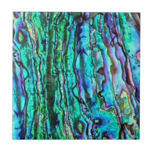 Abalone printed ceramic tile