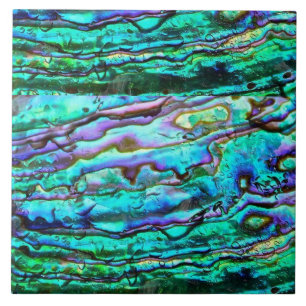 Abalone printed ceramic tile