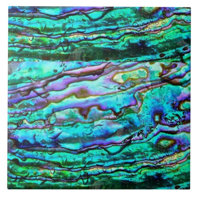 Abalone printed ceramic tile (Front)