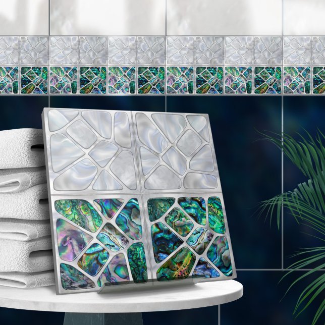 Abalone Shell and Pearl - Cells Collage N10 Tile (Creator Uploaded)