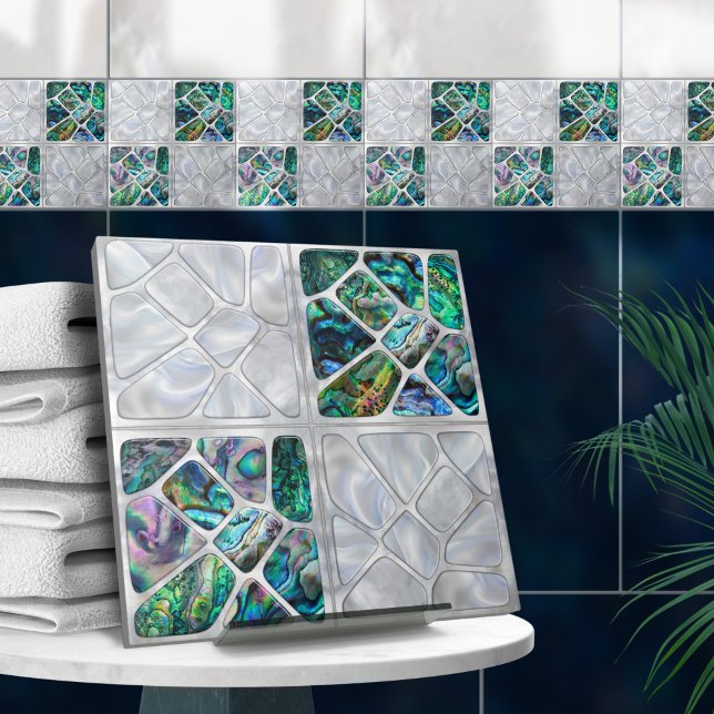Abalone Shell and Pearl - Cells Collage N8 Tile (Creator Uploaded)
