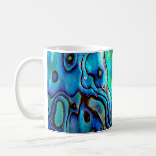 Abalone shell coffee mug (Left)