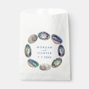 Abalone Shell Colourful Watercolor Beach Wedding Favour Bags