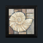 Abalone Shell Gift Box<br><div class="desc">Charikilia Zarris is a talented artist know for her ocean artwork. Her images are peaceful and calm relaxing you with every picture. Get this nautical piece of artwork with a Abalone shell being the centre of it all,  bordered with tiles and a beautiful colour scheme.</div>