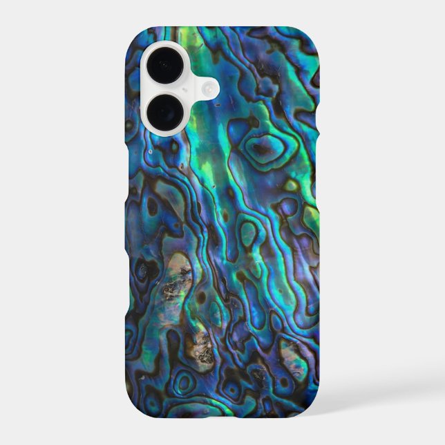 Abalone shell Mermaid iridescent iPhone case (Back)
