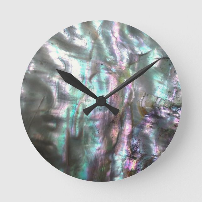 Abalone Shell Round Clock (Front)