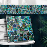 Abalone Shell Texture  - Cells Collage N15 Tile<br><div class="desc">This gorgeous tile is part of my Abalone Dream collection. Use it alone or in combination with other tiles to create stunning look in the bathroom or shower - accent tile mosaic behind the mixer or bathtub for example, or use them for crafts - tiled table or tile mirror frame....</div>