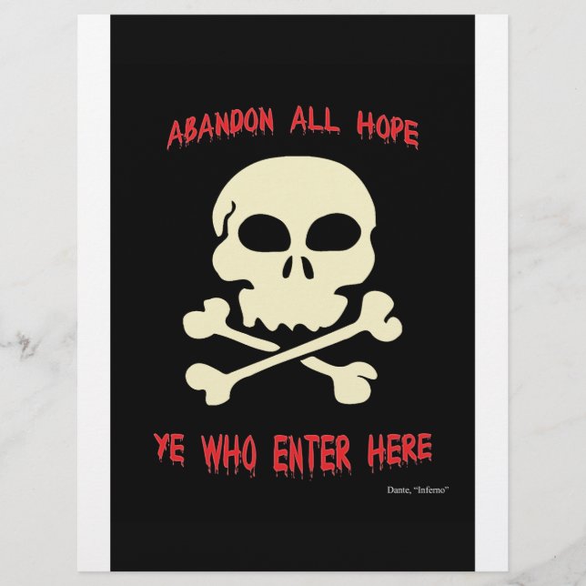 Abandon all hope ye who enter here (Front)