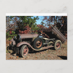 Abandoned Antique Truck Postcard