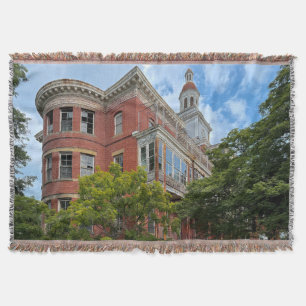 Abandoned Asylum Throw Blanket
