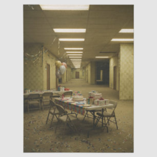 Abandoned Birthday Party Liminal Backroom Tissue Paper
