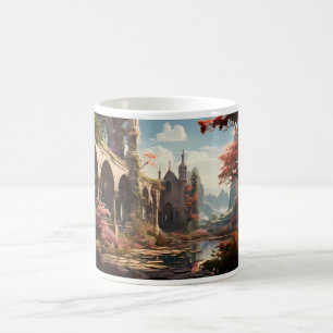 Abandoned Building In The Fantasy World Coffee Mug