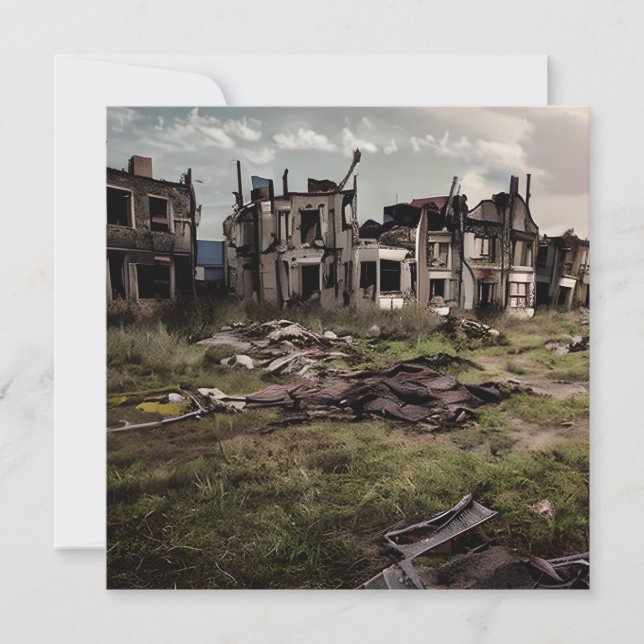  Abandoned Buildings Post Apocalypse  Card (Front)