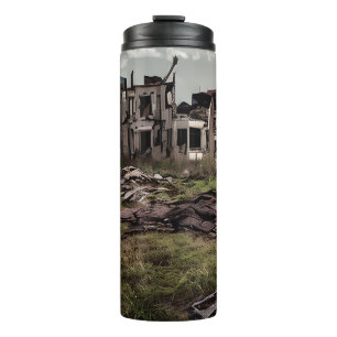 Abandoned Buildings   Post Apocalypse Destruction Thermal Tumbler