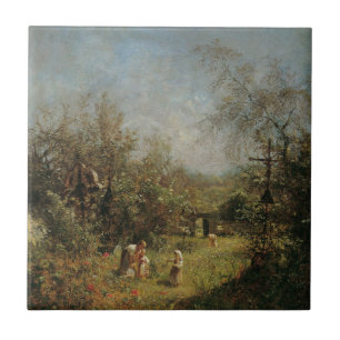 Abandoned Cemetery in Goisern Tile