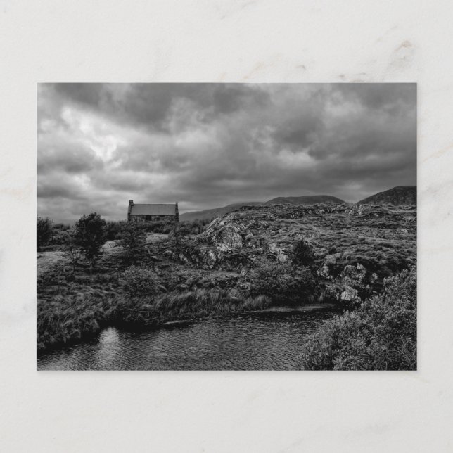 Abandoned Cottage Connemara II Postcard (Front)